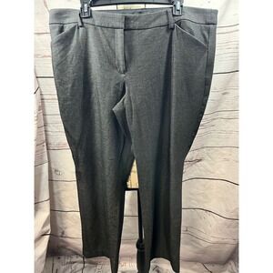 Express Editor Barely Boot Low Rise Stretch Pants‎ Womens Size 16S Charcoal Gray